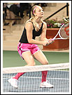 Kaley Cuoco Playing Tennis