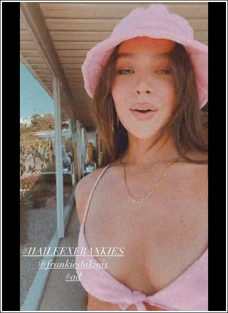 Hailee Steinfeld’s Sexy Little Bosom/Cleavage In A Tiny Bikini… WOW!